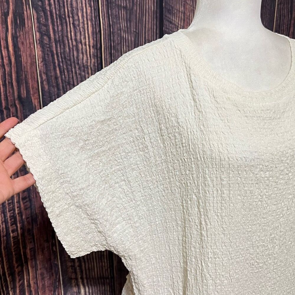 Free People NWT Small Women's White Marni Tiered Tunic Blouse Top - Picture 5 of 11